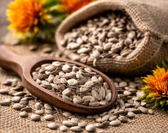 Semillas de azafrán americano / Flor de cártamo / Planta de especias cultivada en casa / Semilla de jardín tradicional