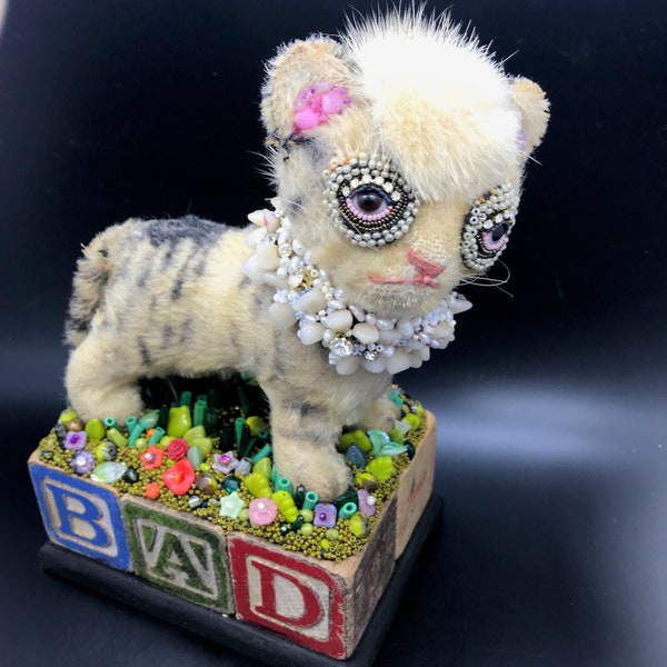 SOLD On Hold BAD ASS Kitty by Betsy Youngquist