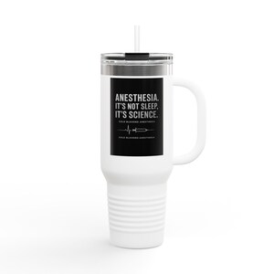 40oz Cold Blooded Tumbler Anesthesia Life  Black Red Grey Olive White