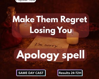 Hechizo para que se arrepientan de haberte perdido - Haz que se disculpen y regresen / Hechizo de reconciliación y perdón / Resultados rápidos (24–72 h)