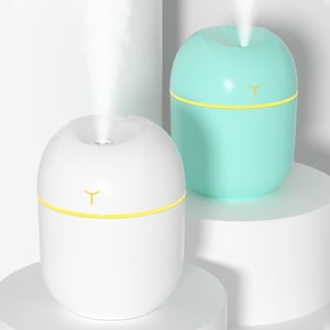 Mini Portable Humidifier: USB Air Diffuser, Night Light Aroma Mister