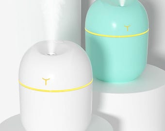 Mini Portable Humidifier: USB Air Diffuser, Night Light Aroma Mister