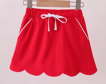 Abby & Evie Scalloped Skort