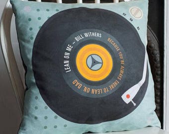 Personalised Cushion 'Our Song' Cushion | Ideal Gift for Music lovers | Birthday, Anniversary, Engagement, Wedding, Special Occasion