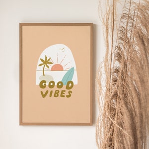 Good Vibes Graphic Beach Print Ideal Gift for Family & Friends Birthday,Anniversary, Wedding,Just Because,Thinking of You,Mother's Day image 4