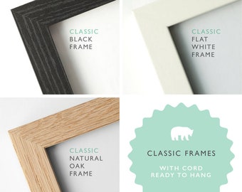 Handmade Oak Picture Frame A4 | Fits our Regular Prints - UK dispatch only