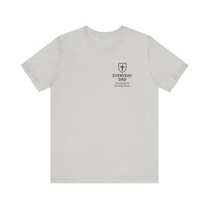 Faith-Inspired Lead With Love Dad Shirt | Proverbs 22:6 Christian T-Shirt | Everyday Dad | Father & Child Silhouette Tee
