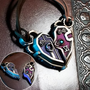 Experimental Hextech Heart | Valentine jewelry set | Valentine Necklace | Anime Inspired Necklace |Heart Jewelry |Caitlyn |valentine gift