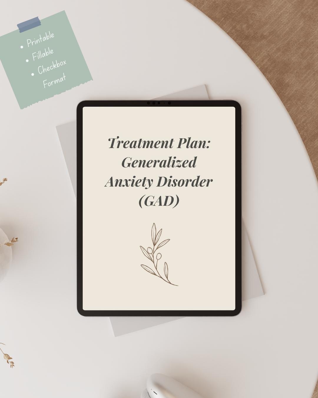 Generalized Anxiety Disorder (GAD) Treatment Plan PDF | Therapy ...
