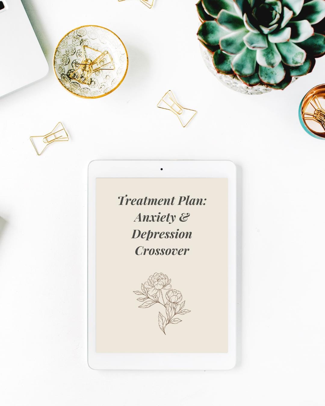 Anxiety and Depression Treatment Plan PDF | Therapy Worksheet ...