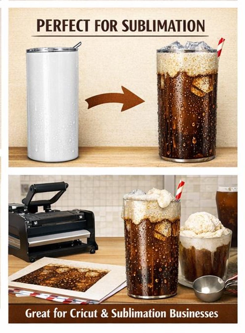 Ohana Stitch 20 oz Skinny Sublimation Tumbler Wrap Download digitale, download immediato immagine 4