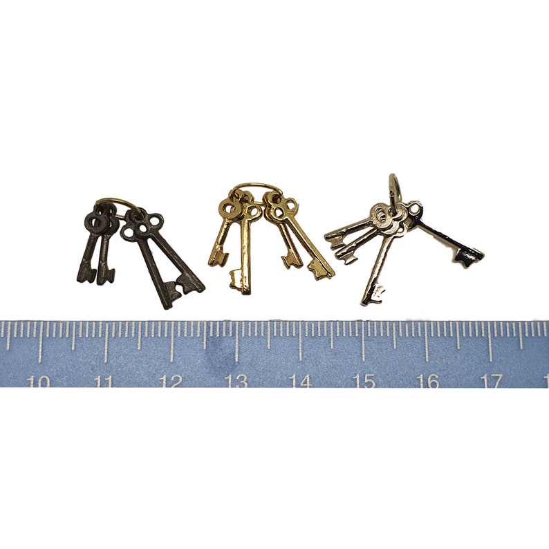 Miniature dollhouse keys Etsy