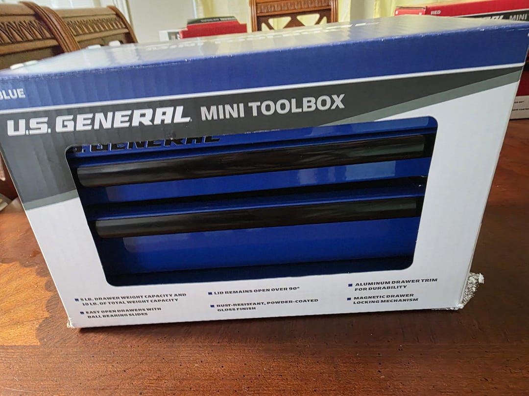 Mini Blue Box Blue Mini Tool Box - Etsy