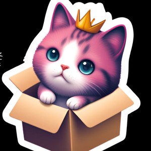Cute Cat Sticker Sheets, Playful Cat Stickers for Decorating, Perfect for Kids, Journal Decor, Gifts for Cat Lovers
