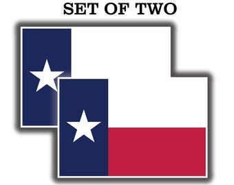 Juego de calcomanías de vinilo con la bandera del estado de Texas para auto, camioneta y ventana.