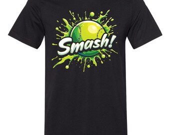Camiseta con estampado Tennis Smash, mezcla de algodón.