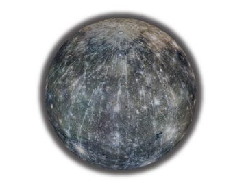Pegatina de vinilo del universo espacial de la NASA: PLANETA MERCURIO: Calcomanía para coche, portátil o ventana - Sin burbujas