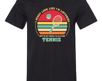 Camiseta divertida de jugador de tenis, regalo para amantes del tenis.