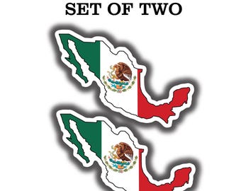 Calcomanía de vinilo con la bandera de México para auto, camioneta y ventana, sin burbujas.