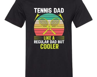 Camiseta para papá tenista, regalo retro para jugador.