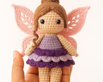 Fairy Doll Pattern PDF | Whimsical Amigurumi Fairy Tutorial | Intermediate Crochet Handmade Decor