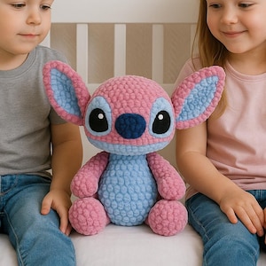 Alien Crochet Pattern PDF: Amigurumi Plush Toy DIY Tutorial (8 inches finished size)