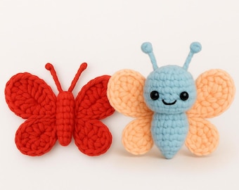 Crochet Butterfly Pattern Bundle | 2 PDF Patterns | Amigurumi Butterfly