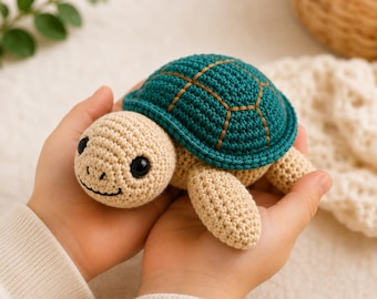 Sea Turtle Crochet Pattern, Amigurumi Pattern, Plush Toy, Beginner Friendly PDF Download