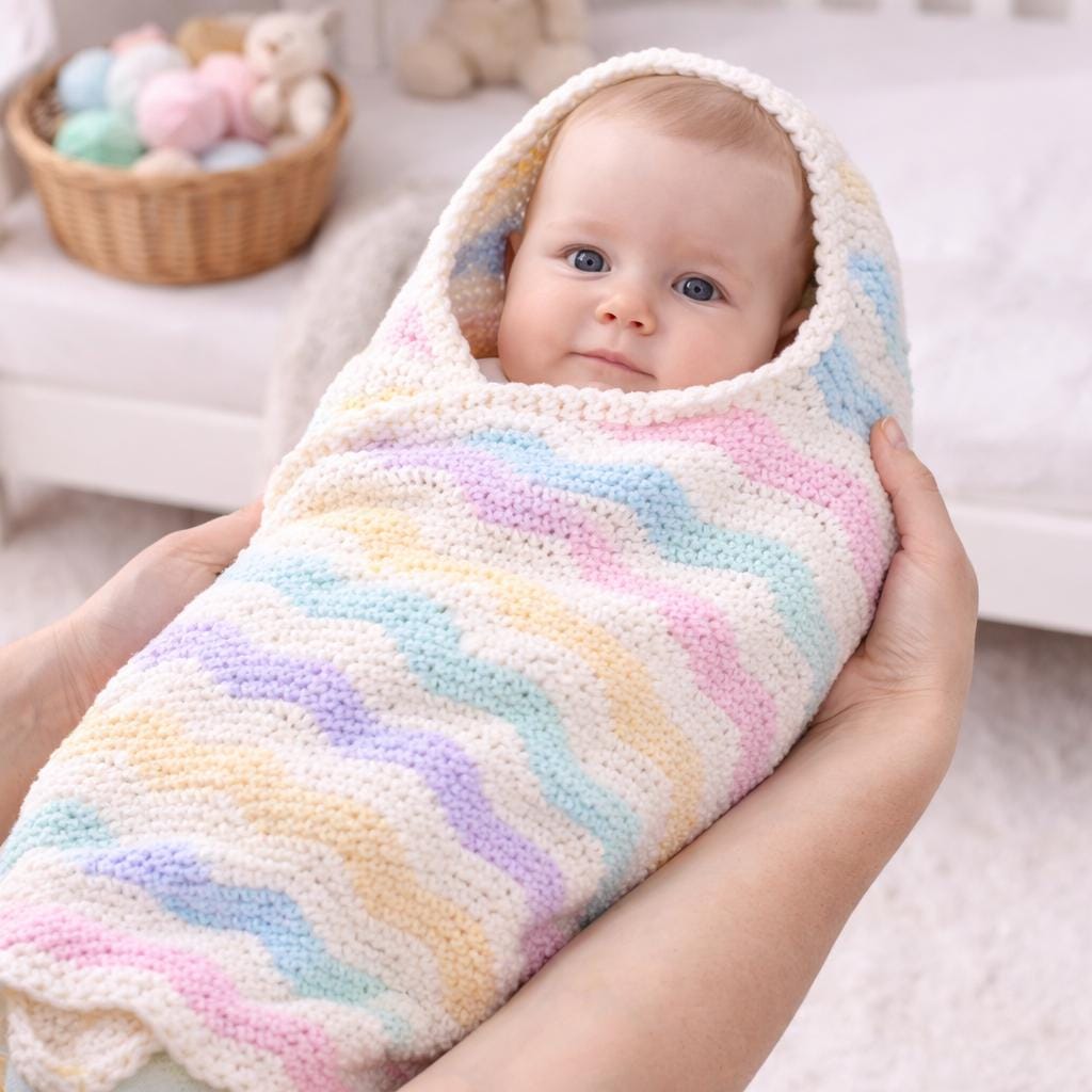 40 Paid and Free Crochet Chevron Patterns To Try Today 6 Chevron Pastel Baby Blanket Crochet Pattern Easy Ripple