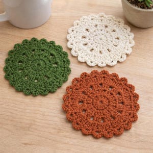 Mandala Crochet Coaster Pattern, Beginner-Friendly PDF, Easy Crochet Tutorial, Instant Download