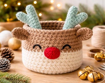 Basket Crochet Pattern PDF | Beginner Friendly Storage Basket