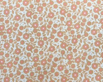 CLEARANCE - Jody Taylor for Riley Blake Designs - Nantucket Summer - Small Floral - Brown - Rare Find