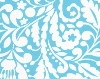 Dena Designs - McKenzie - Silhouette in Blue - 1 Yard - Cotton Fabric
