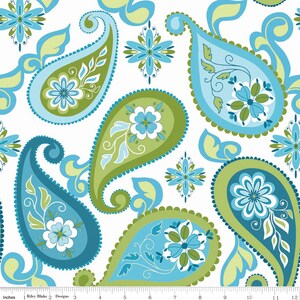 Lila Tueller for Riley Blake Designs SPLENDOR Geometric in Blue Cotton Fabric End Of Bold afbeelding 4