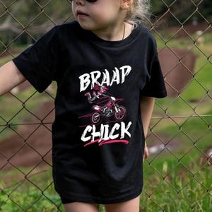 Kids Motocross T-Shirt “Braap Chick”