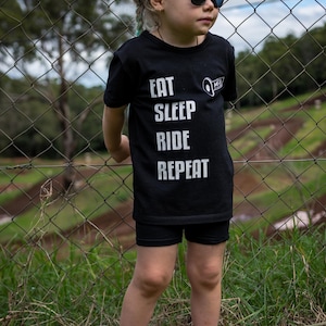 Kids Motocross T-Shirt “Eat Sleep Ride Repeat”