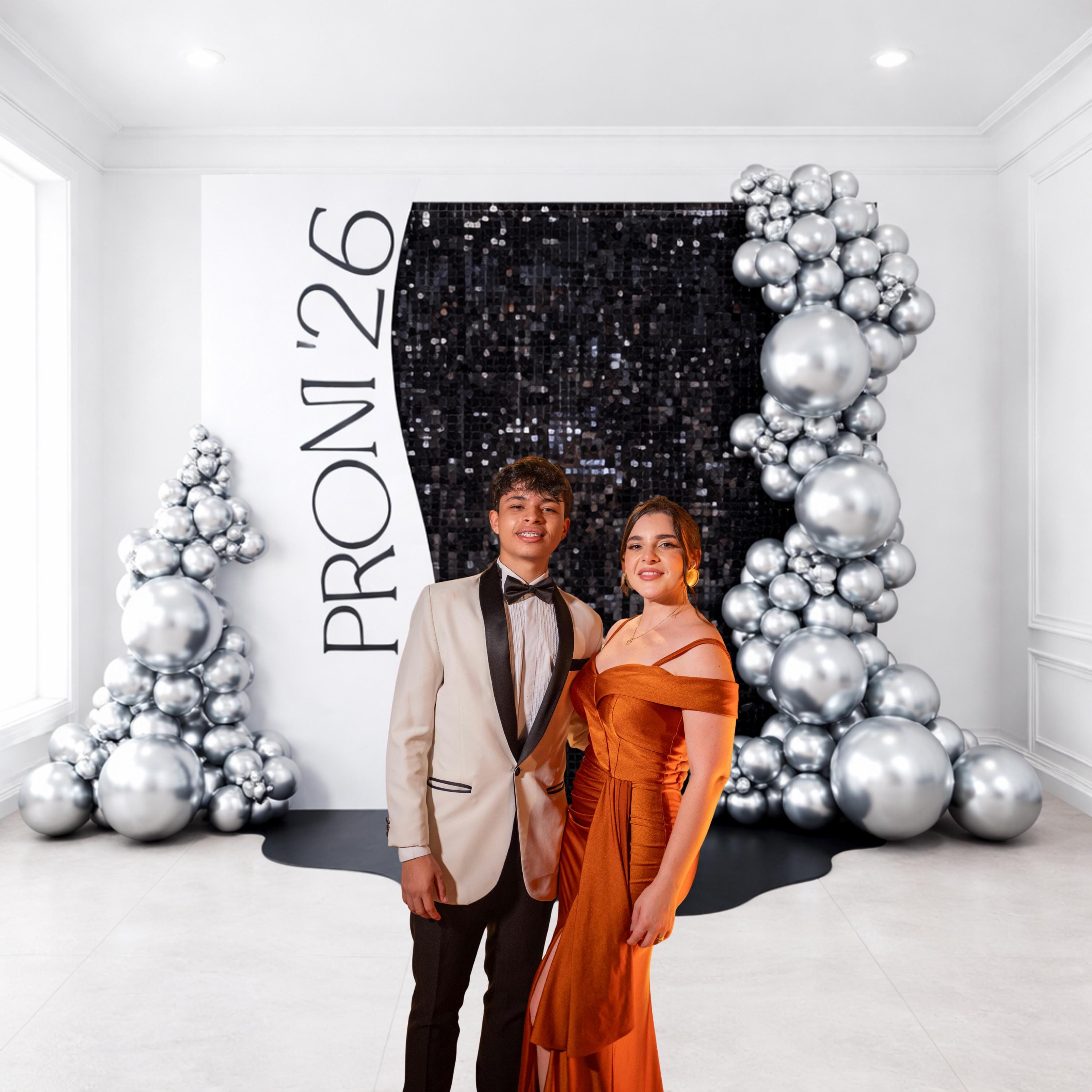Prom 2026 Backdrop Digital 14x14, Black Prom Send off Background ...