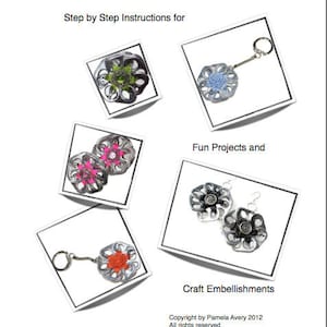 Crochet Pattern - INSTANT DOWNLOAD PDF Pattern - How to Crochet Pop Tab Flowers Tutorial