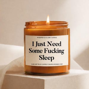 Funny Need Sleep Candle, New Mum Gift, Hand Poured Soy Wax Candle, New Mom Gift, Baby Shower Gift, First Mothers Day Gift