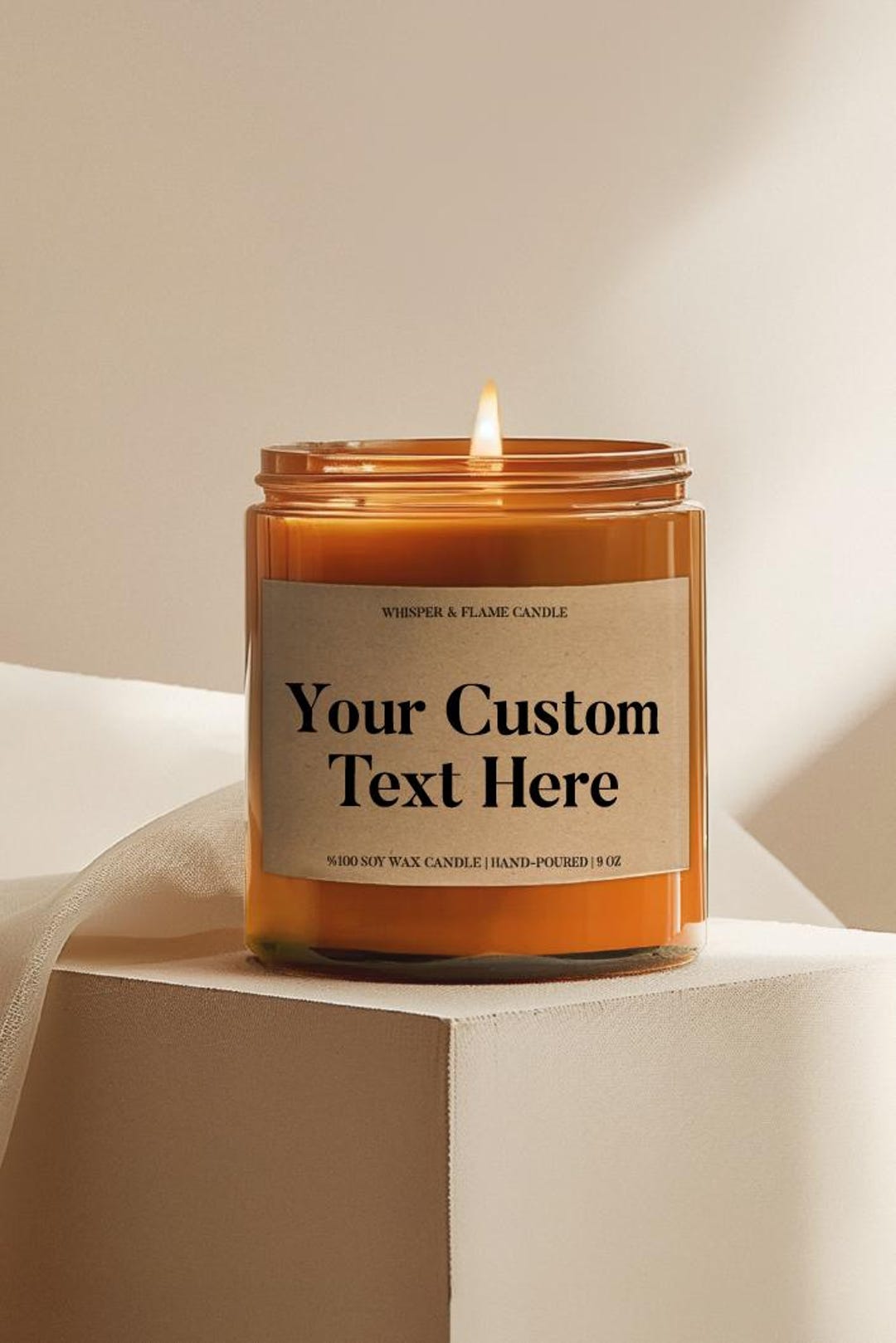 Custom Candle, Blank Label Candle, Soy Candle, Create Your Own Candle ...