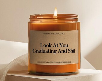 Graduation Candle Gift, Funny Grad Gift for her, scented candles best friend gift for best friend gifts, High School