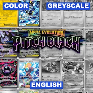 Mega Evolution: Pitch BlackPrintable Master and Complete Set Binder Placeholders + Checklist (Digital Download)