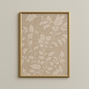 Antique Textile Art Print, Neutral Beige Tapestry Wall Decor Digital PRINTABLE Download, Vintage Classic Wall Art, CharterHouseCo 1-1