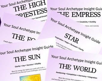 Soul Archetype Starter Pack (22 Tarot Archetypes) | Insight & Self-Discovery Journaling Tool