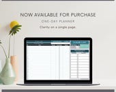 One-Page Excel Planner with 25 Task Slots, Live Date & Progress Tracking