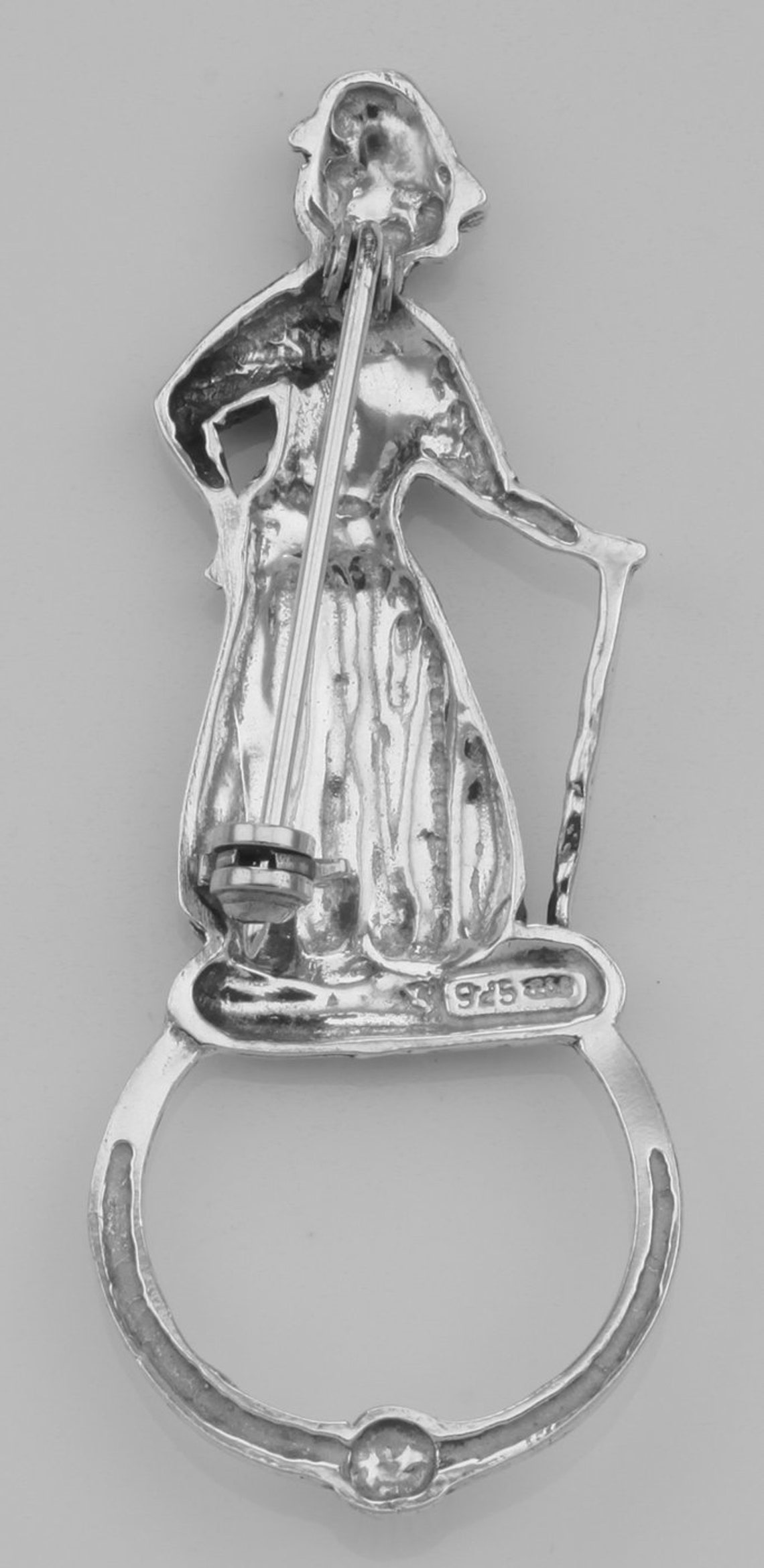 Eyeglass Holder Pin Eye Glass Loop Brooch Lady Golfer Sterling Etsy