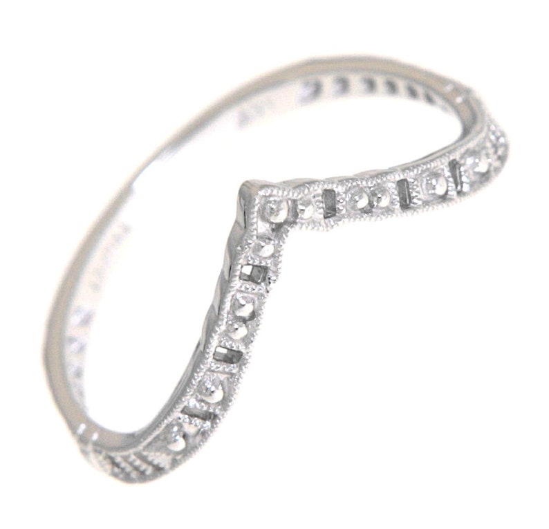 Matching Band for FR-1842 14kt White Gold Filigree Ring