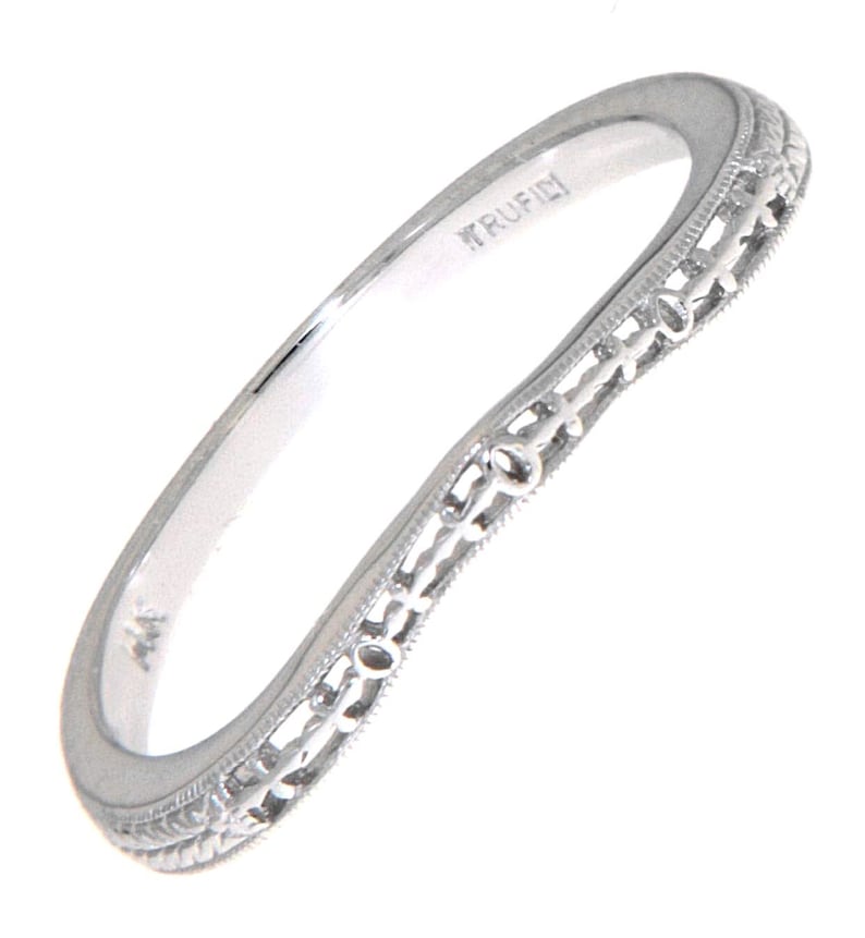 Matching Band for FR-1834 14kt White Gold Filigree Ring