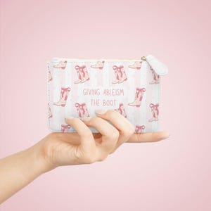 Geben Ableism die Boot-Mini-Handtasche | Cowgirl Stiefel Muster