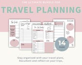 Printable Travel Planner: Digital Download Vacation Journal & Trip Organizer (PDF Download